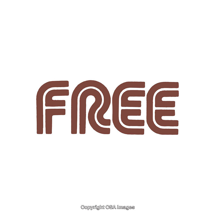 Retro Styled Free Text Wordmark in Brown Tones on White Background