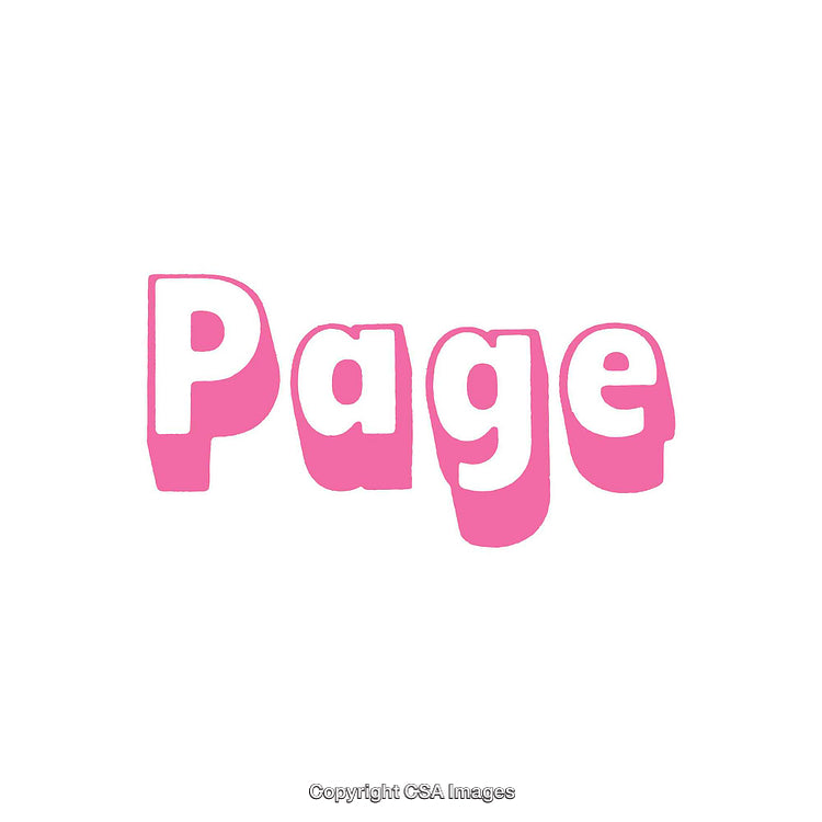 Pink Stylized Text Art With Bold Simple Font Design