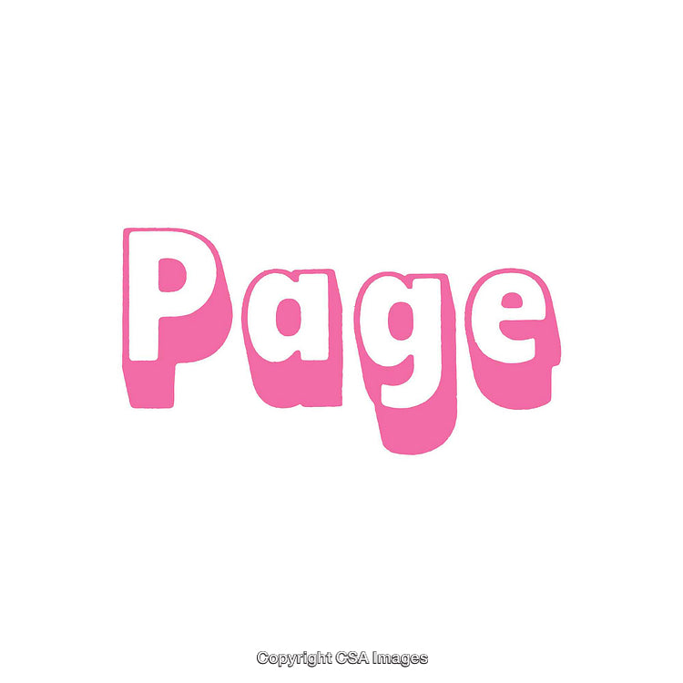 Pink Stylized Text Art With Bold Simple Font Design