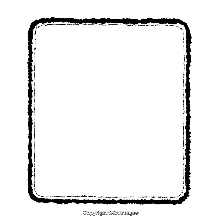 Black and White Border with Simple Design and Rough Edge Style