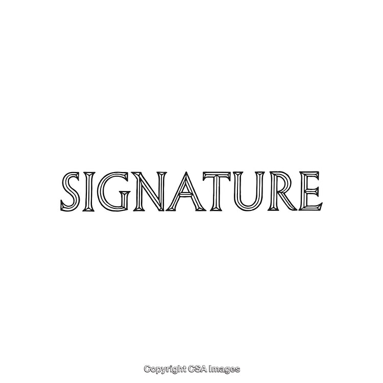 Elegant Black Text Signature Logo on White Background