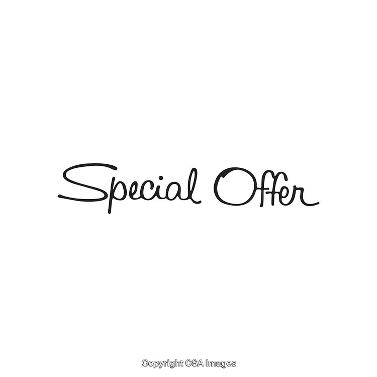 Elegant Typography Highlighting a Special Offer for Promotional Advertisement