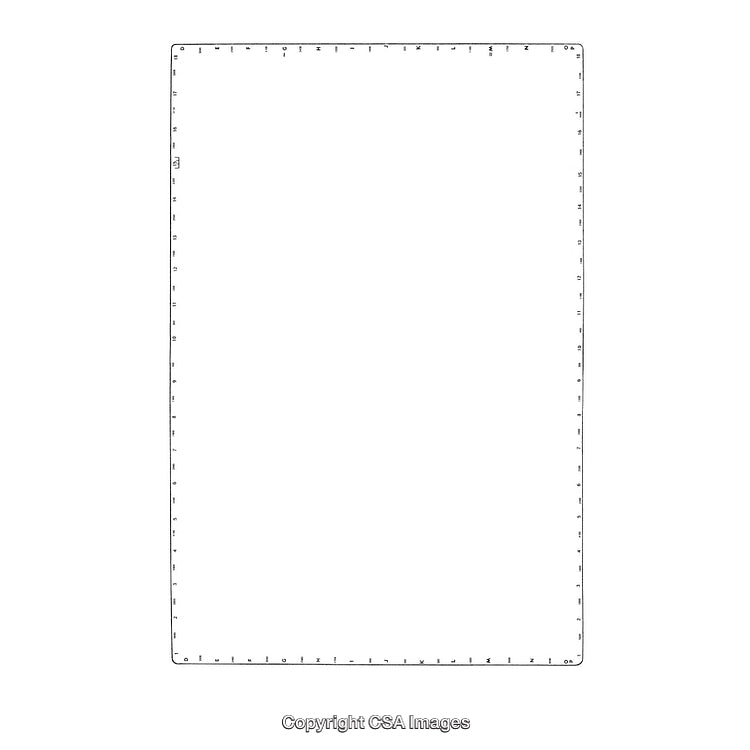 Minimalistic Black and White Border Design on Blank Background