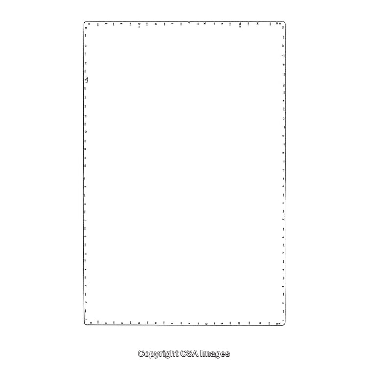 Minimalistic Black and White Border Design on Blank Background