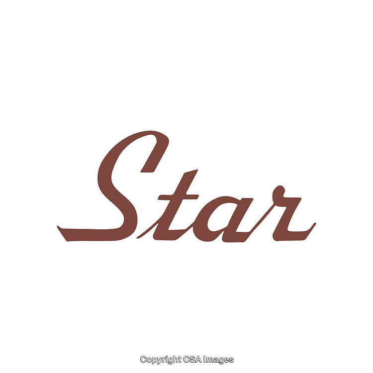 Elegant Typography Design Featuring the Word 'Star' in Stylish Script