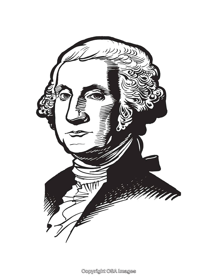 Elegant Black-and-White Style Portrait Line Art Illustration