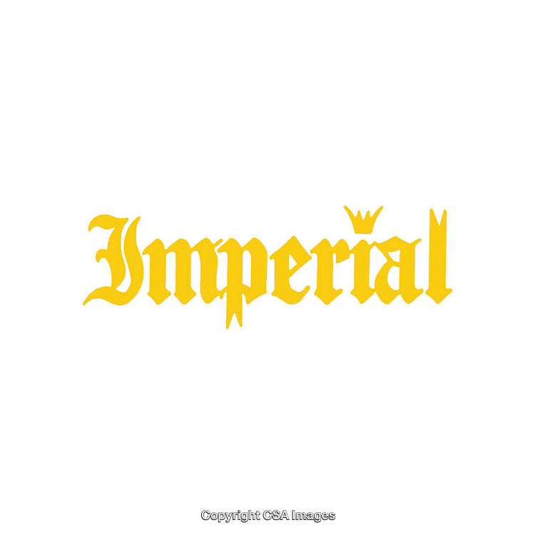 Elegant Yellow Script Logo Design with Crown on White Background