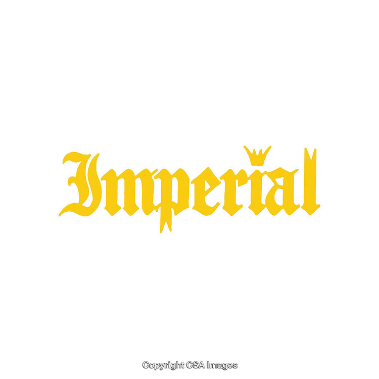 Elegant Yellow Script Logo Design with Crown on White Background