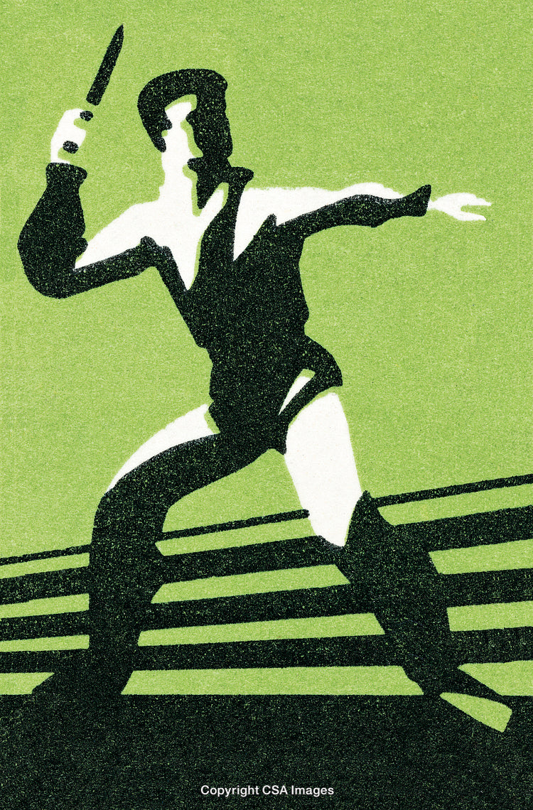 Silhouette of a Dramatic Scene Featuring Action Under Distinct Lighting Effects