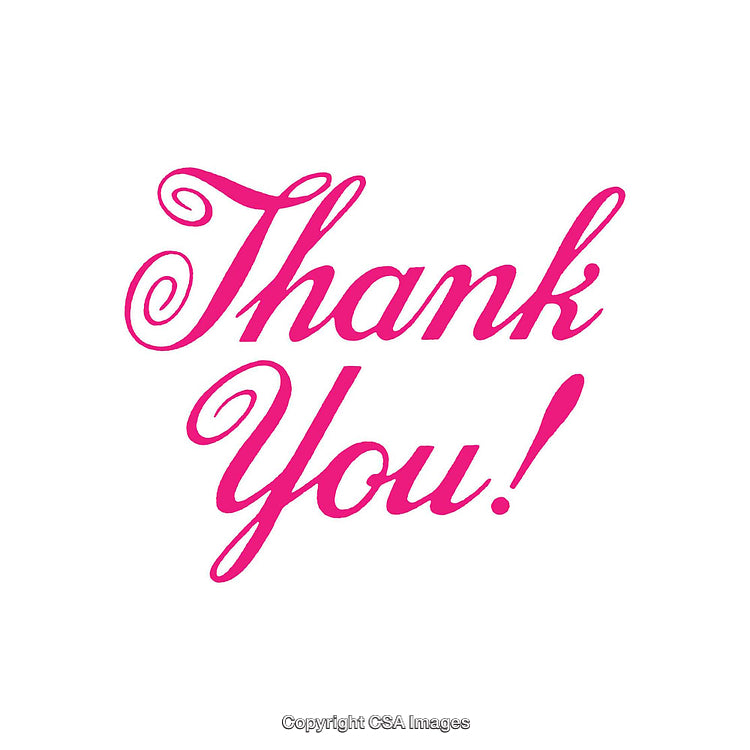Elegant Pink Thank You Typography on a Minimal White Background