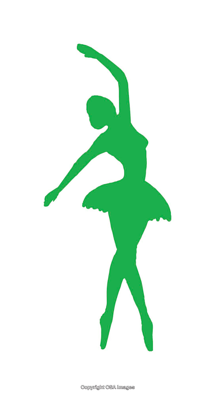 Silhouette of a Graceful Ballet Dancer in a Delicate Pose