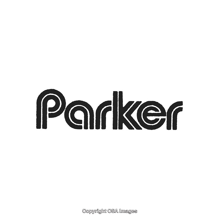 Stylish Retro Parker Logo Design in Monochrome Style