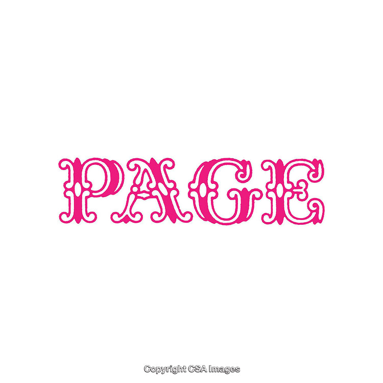 Bold Decorative Pink Text on a White Background