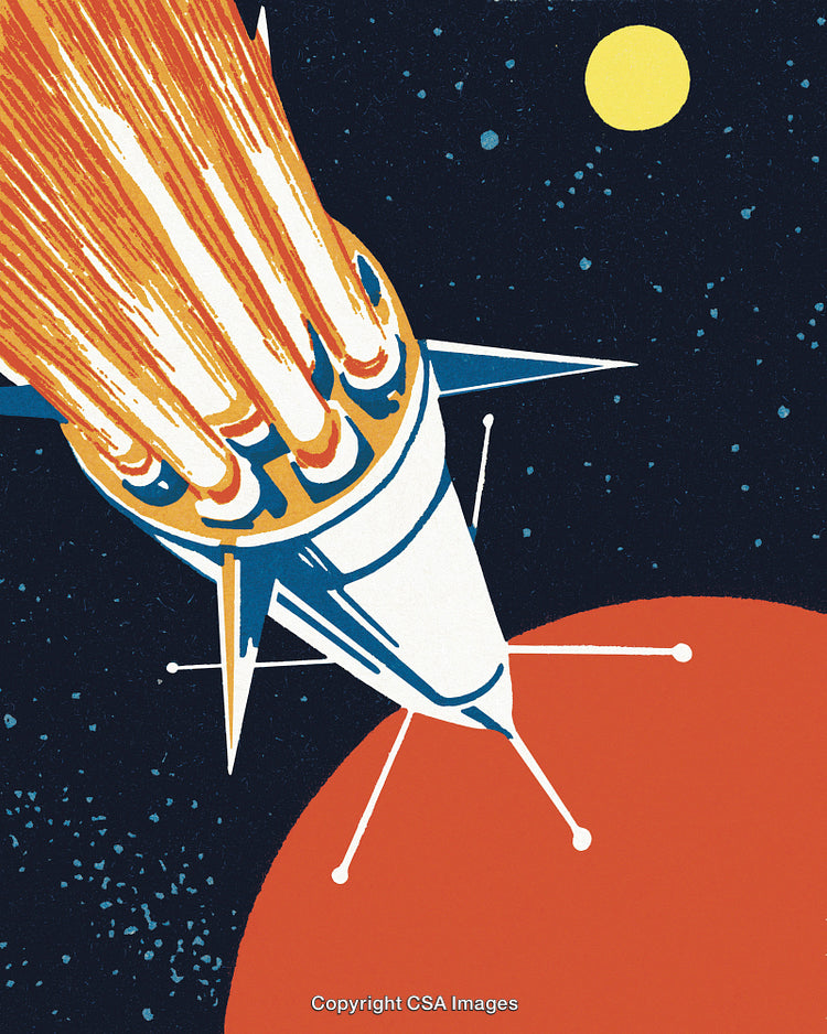 Rocket in Outer Space