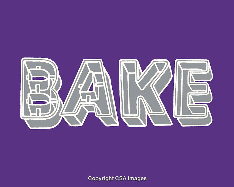 Stylized Line Art Text Design with Bold Lettering on Purple Background