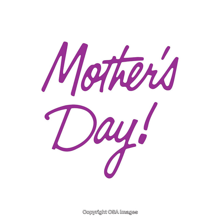 Elegant Typography Celebrating Mother's Day with Stylish Purple Text