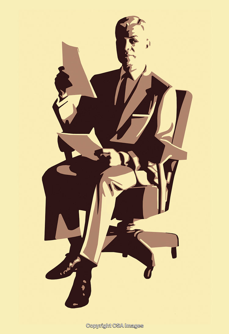 Businessman Sitting in a Chair