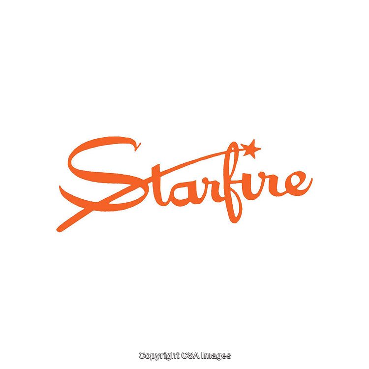 Vibrant Orange Handwritten Starfire Logo Design with Star Accent