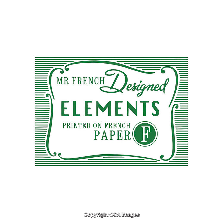 Elegant Design Banner Featuring Green Typography and Decorative Border