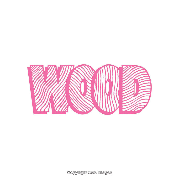 Bold Pink Wood Typography With Line Patterns for Graphic Design