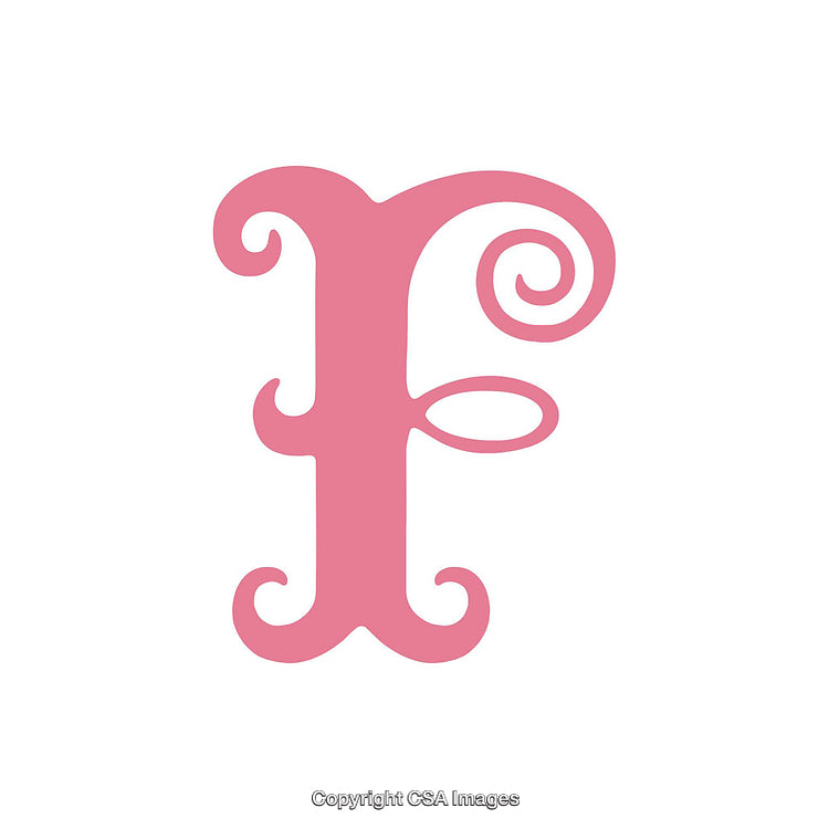 Elegant Pink Calligraphy Letter for Design and Decoration Purpose