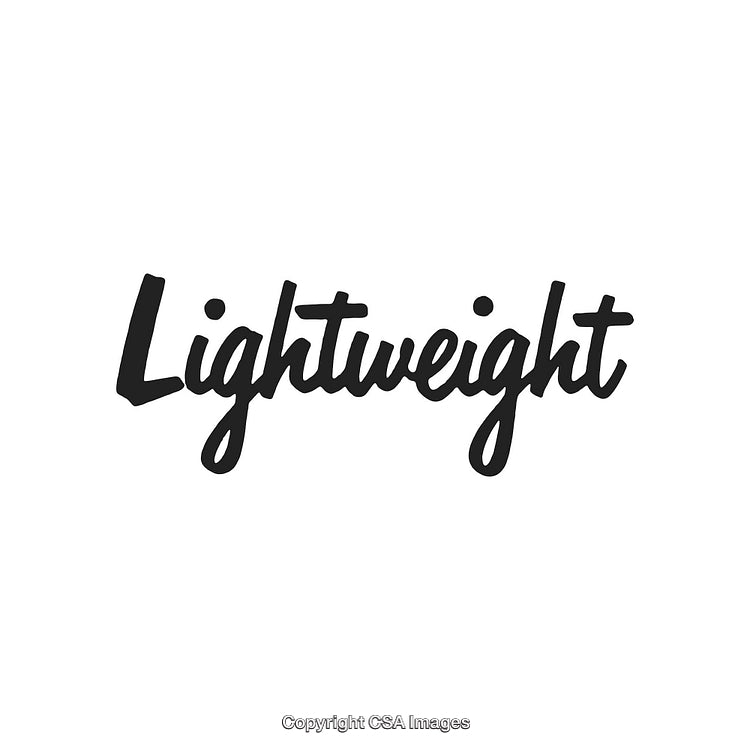 Elegant Handwritten Text 'Lightweight' on a Clean White Background