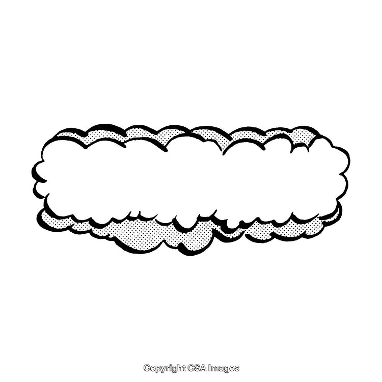 Black And White Comic Style Speech Bubble With Halftone Design