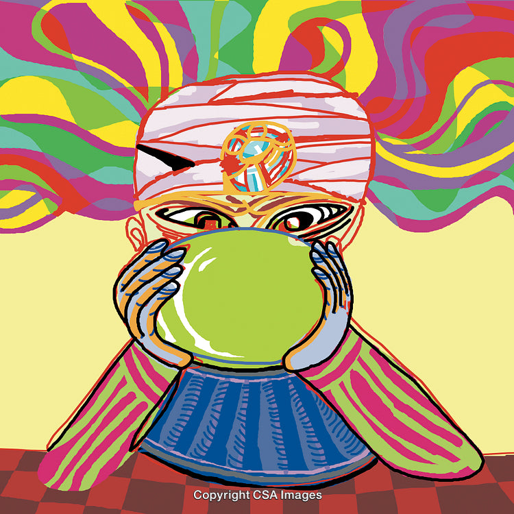 Fortune Teller and Crystal Ball