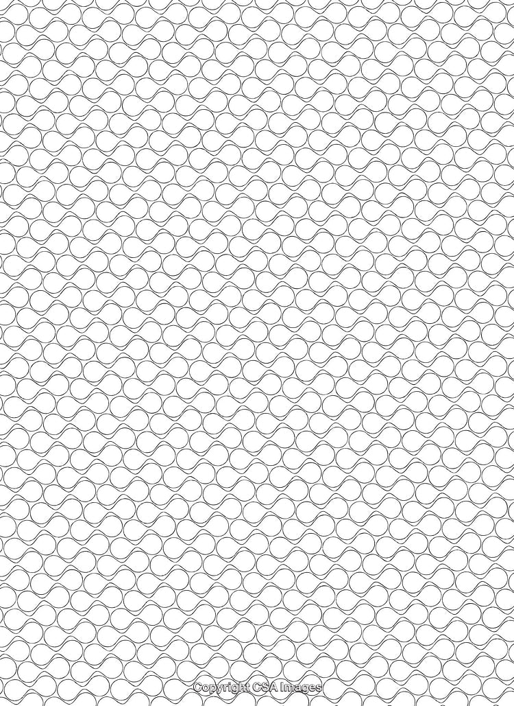Monochromatic Linear Pattern Background With Interlocking Waves and Curves