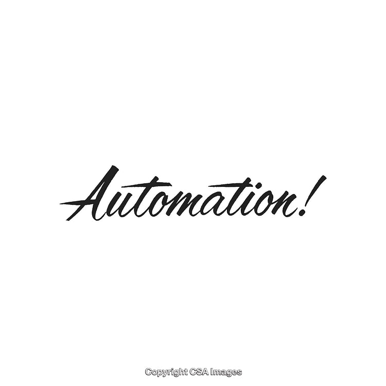 Creative Calligraphy Typography Featuring the Word Automation in Elegant Style