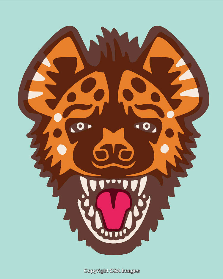 Colorful Artistic Illustration of a Wild Animal's Face With Vibrant Details