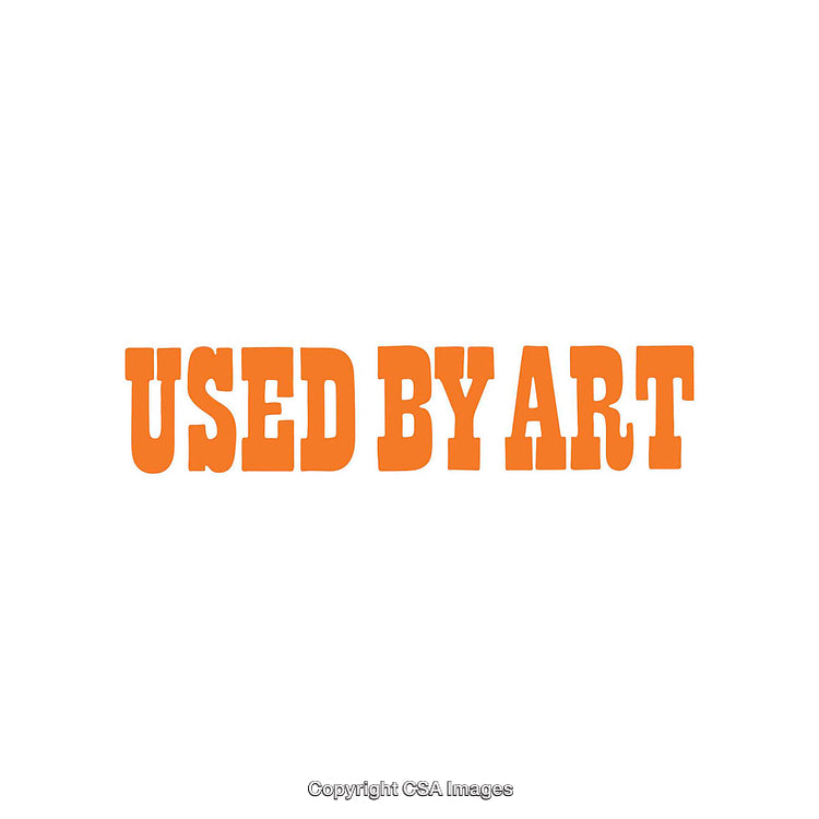 Vintage Style Bold Orange Text Design on White Background