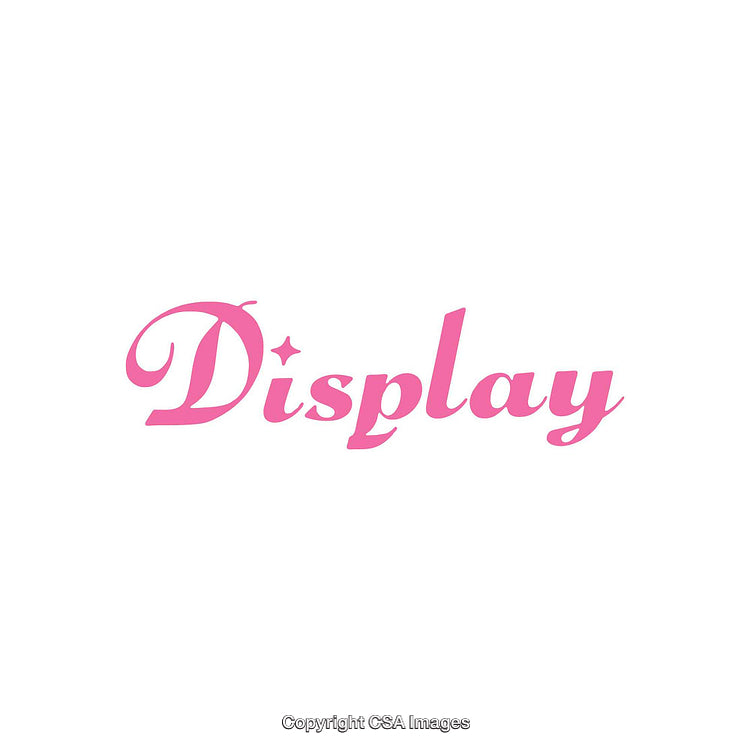 Creative Pink Display Text Logo with White Background for Modern Designs