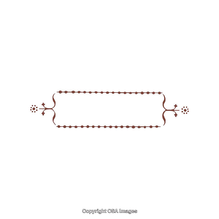 Elegant Line Art Border Design with Floral Elements and Minimal Details