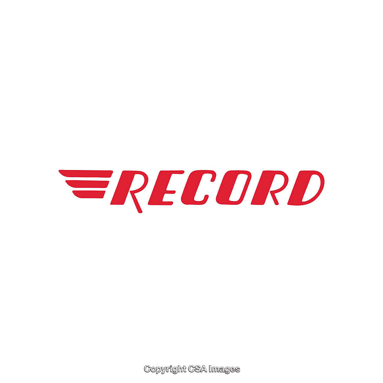 Bold Red Logo Design With Text and Stylized Wing Motif