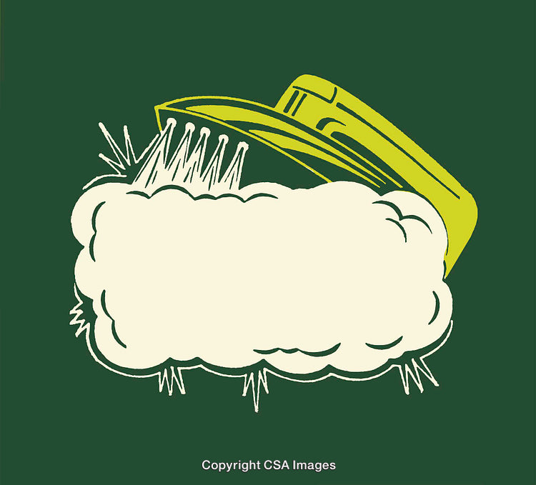 Colorful Line Art Illustration Featuring a Cloud and Hat Design