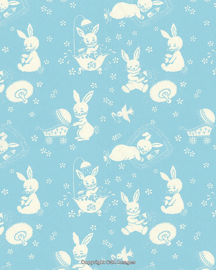 Blue Bunny Pattern