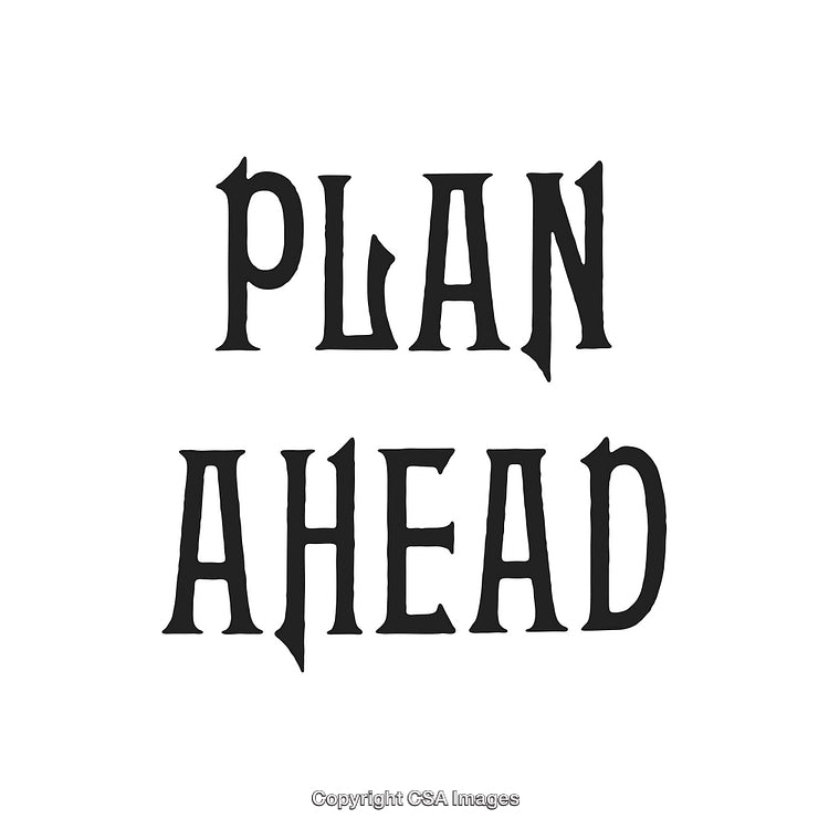 Motivational Text Art Encouraging Planning and Strategy for Success