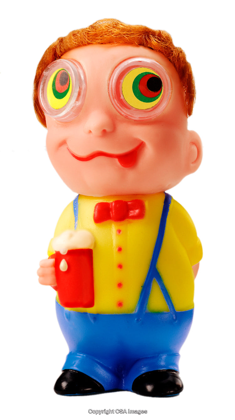 Plastic Toy Figure with Vivid Colors and Fun Cartoon Design