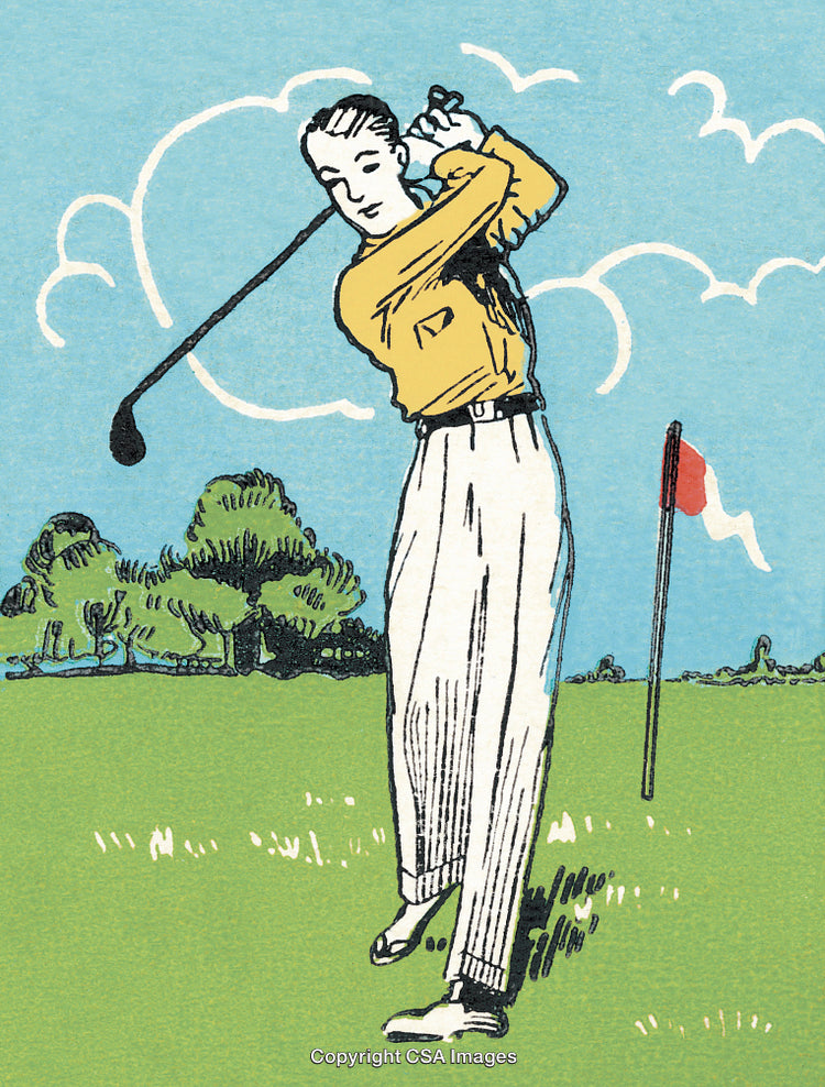 Man Golfing