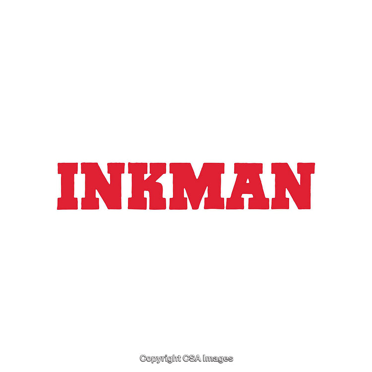 Bold Minimalist Red Typography Word Design on White Background