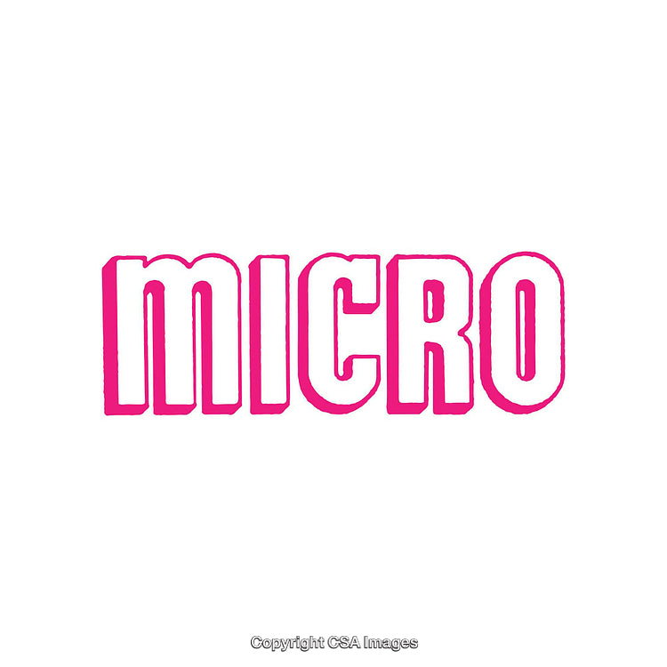 Bold Typography Highlighting the Word 'Micro' in Pink and White Design