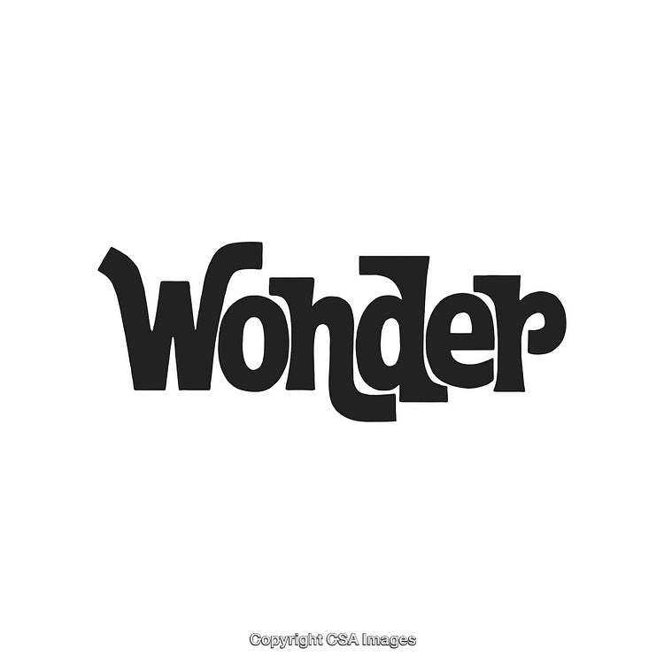 Stylized Black Typographic Word Illustration Featuring Creative Design