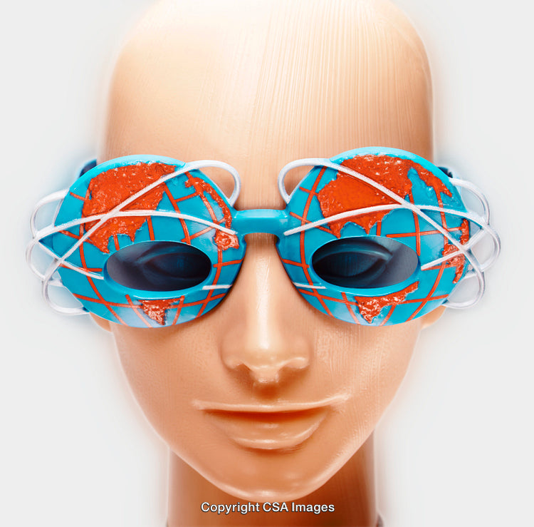 Creative Toy Eyewear Styled as Globes on Mannequin Head