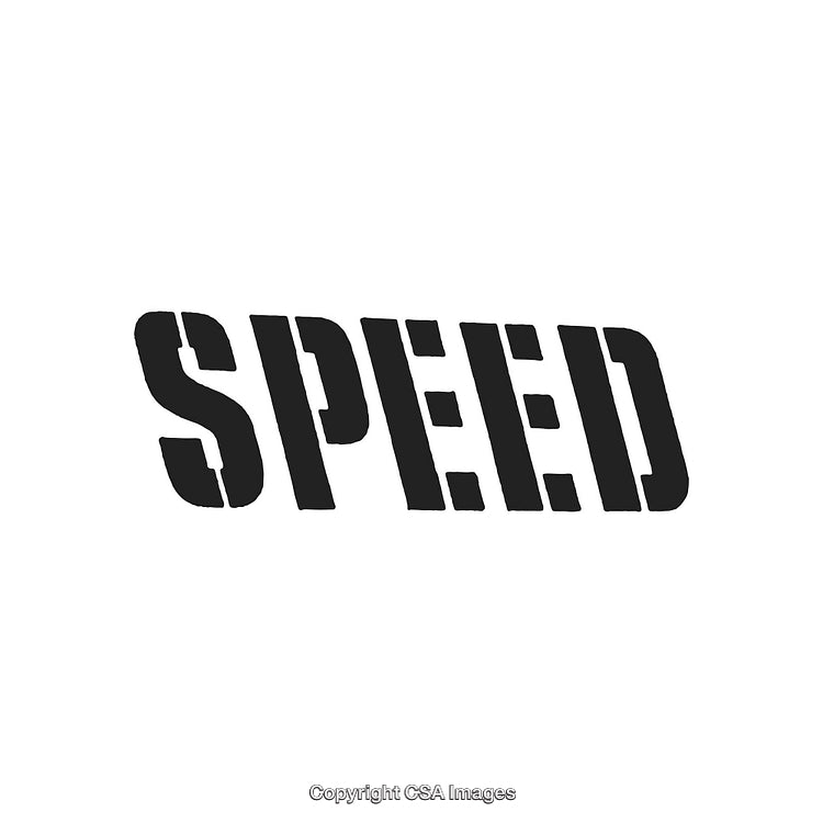 Dynamic Bold Typography Featuring the Word Speed on a Minimalist Background