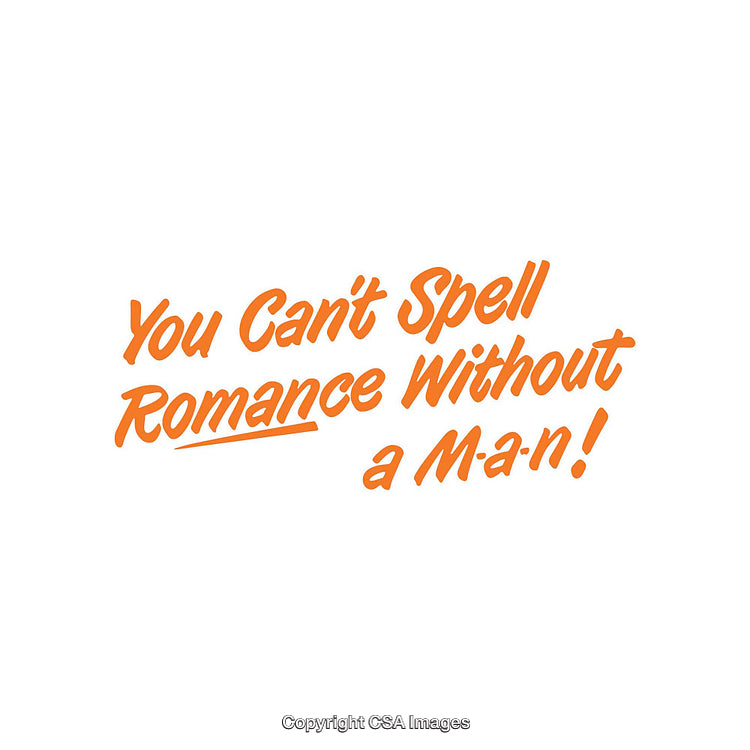 Stylized Romantic Phrase Highlighting Playful Text Design on a White Background