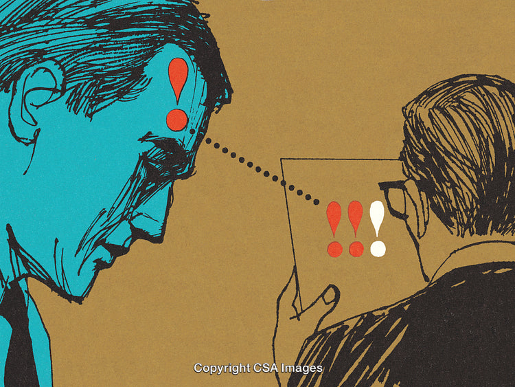 Abstract Illustration Conveying Communication Through Emotional Symbols and Interconnection