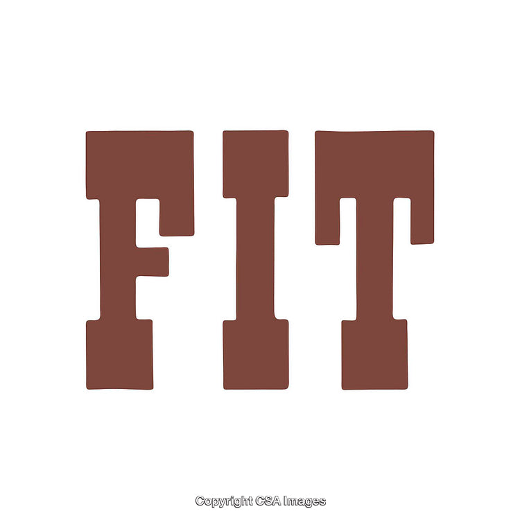 Bold Minimalistic Graphic Design Featuring the Word "Fit"