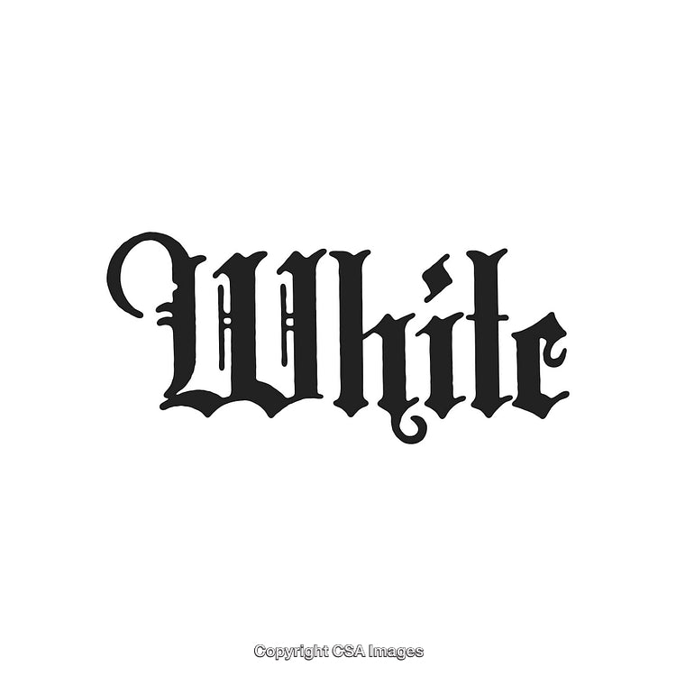 Elegant Gothic Calligraphy Text With Decorative Typeface Design