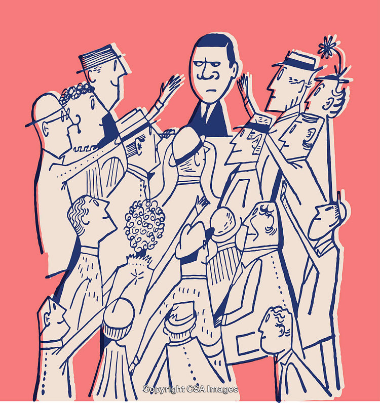 Colorful Cartoon Illustration of Diverse People Discussing and Interacting Together